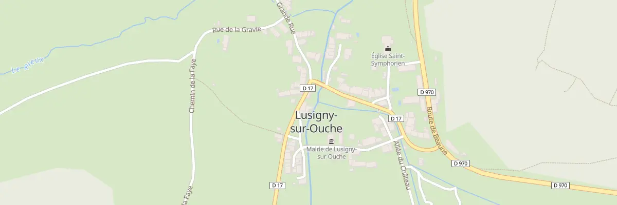 Plan du 1 Rte de Montceau à Lusigny-sur-Ouche