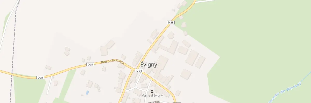 Plan du 13 Rue du Lavoir à Évigny