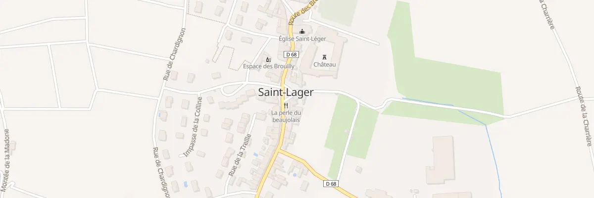 Plan du 43 Pl de la Mairie à Saint-Lager