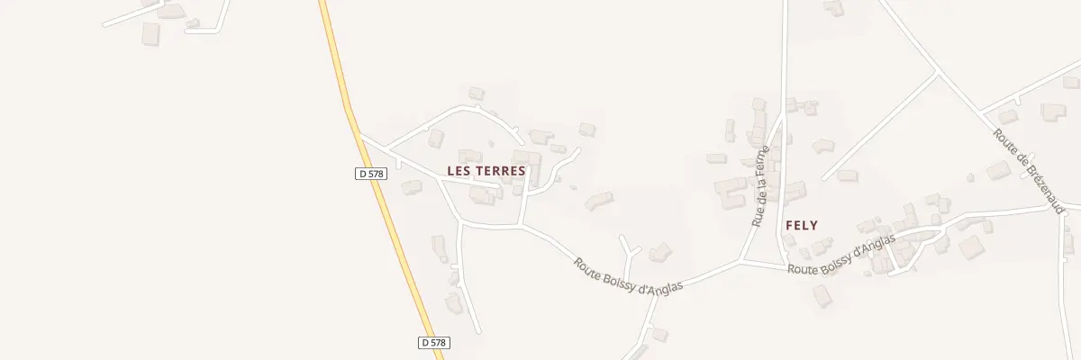 Plan du 50 Rue des Terres à Roiffieux