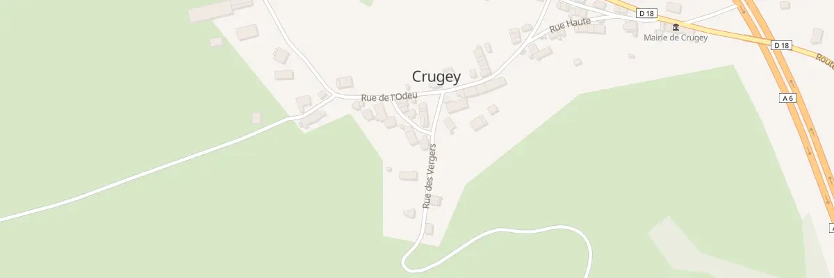 Plan du 1 Petite Rue des Vergers à Crugey