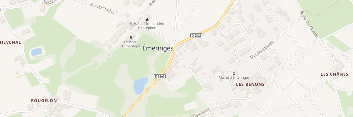 Plan du 17 Rte des Chavannes à Émeringes