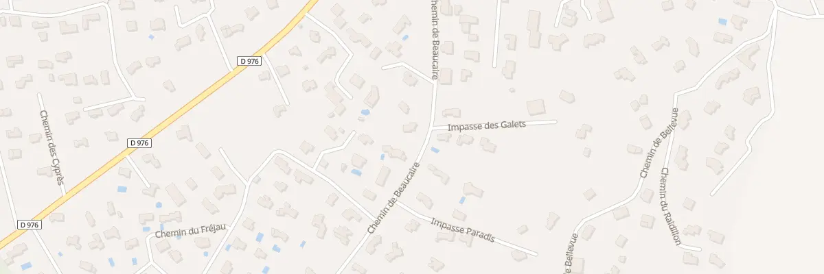 Plan du 300 Che de Beaucaire à Rochefort-du-Gard