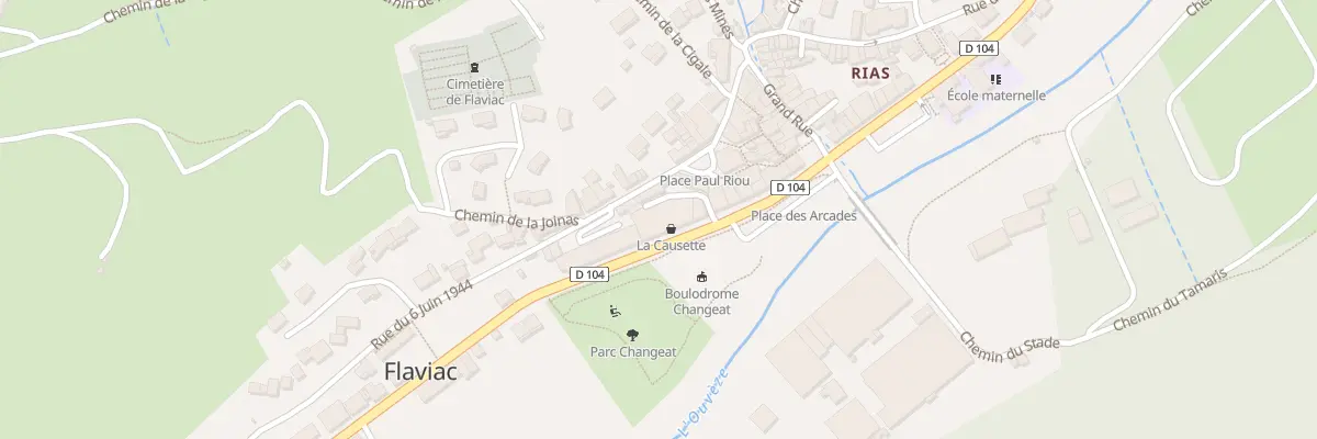 Plan du 476 Rue du 11 novembre 1918 à Flaviac