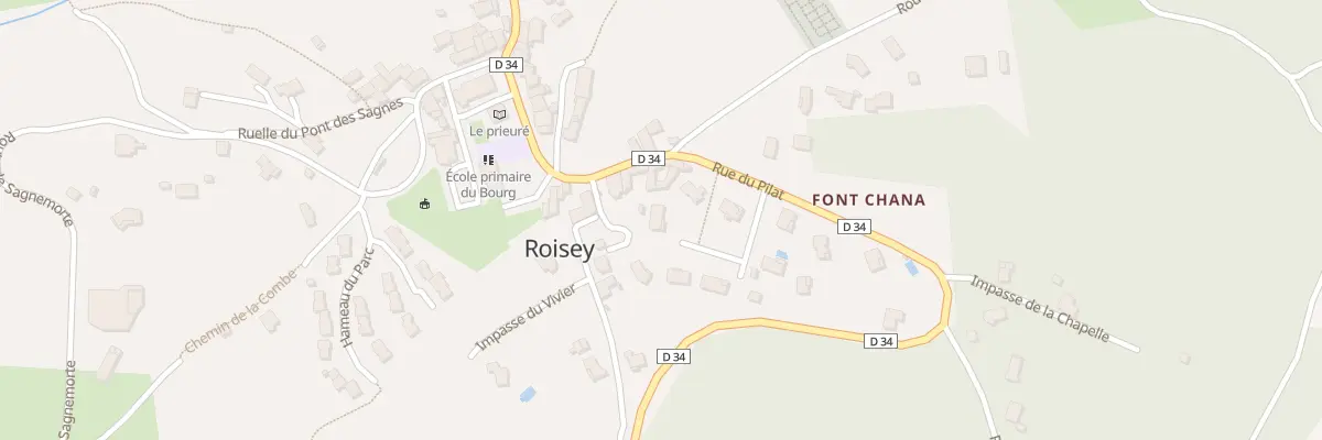 Plan du 107 Lot de Font Chana à Roisey
