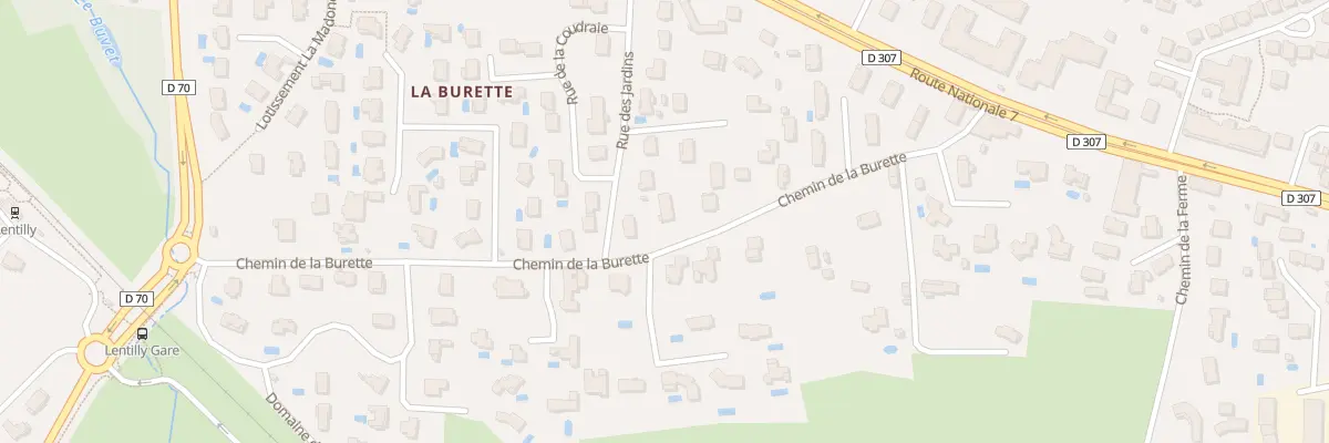 Plan du 29 Che de la Burette à Lentilly