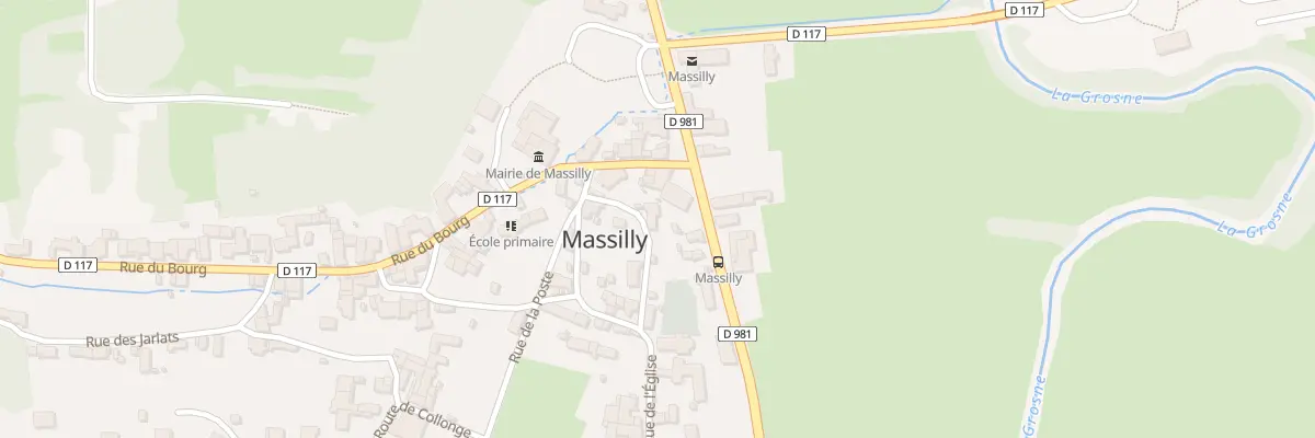 Plan du 1 Che de la Gravoche à Massilly