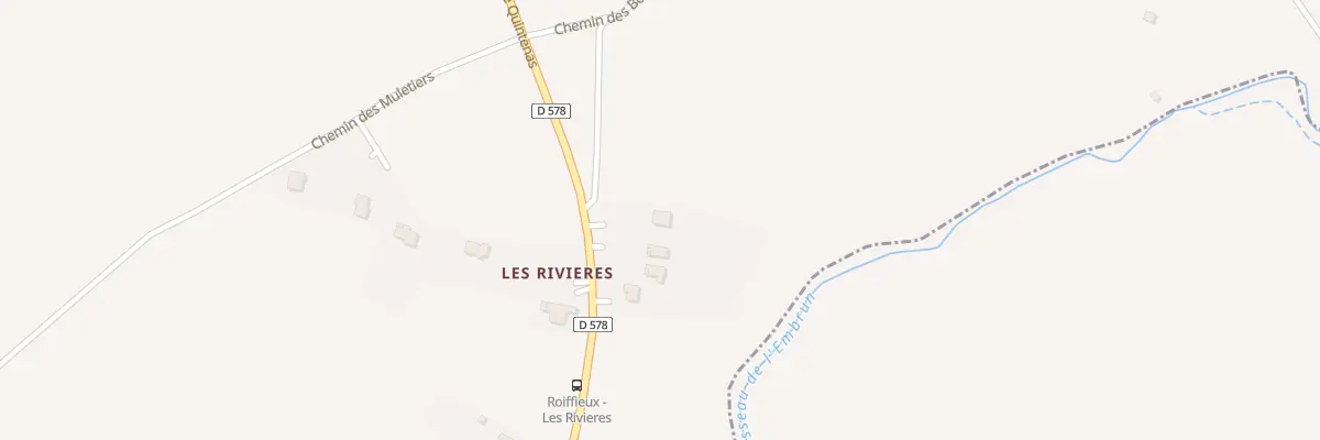 Plan du 1519 Rte de Quintenas à Roiffieux