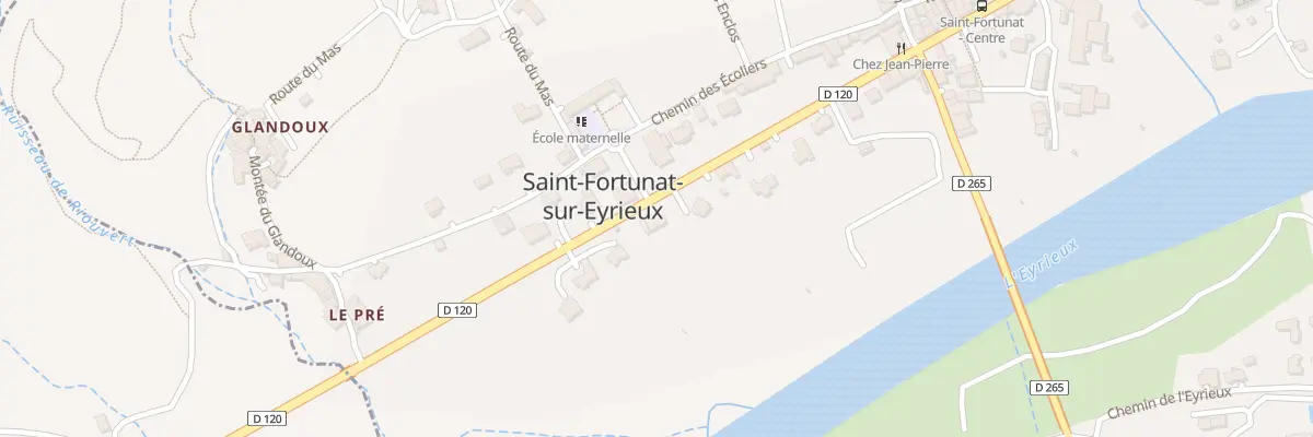 Plan du 250 Rte de la Vallée à Saint-Fortunat-sur-Eyrieux