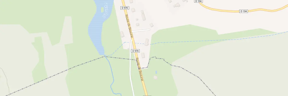 Plan du 93 Rte de Beaune à Bligny-sur-Ouche