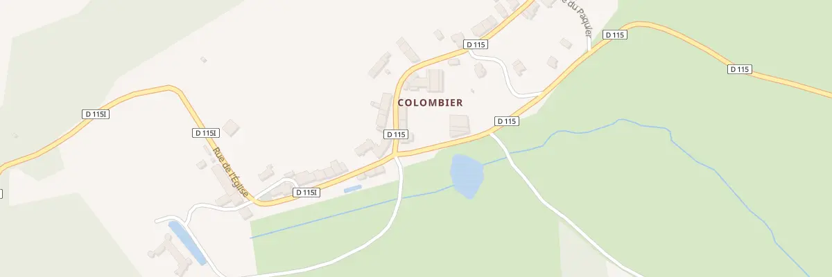 Plan du 2 Rue du Lavoir à Colombier