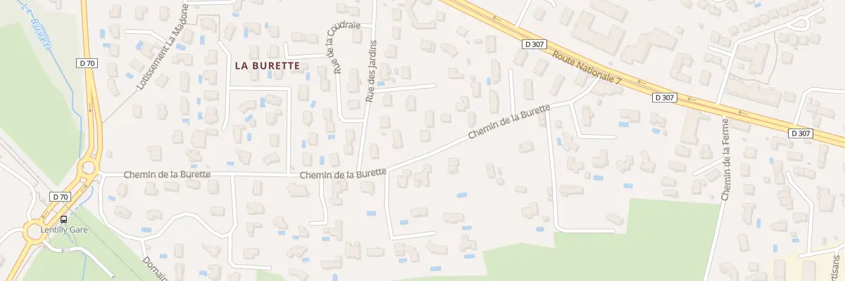 Plan du 5266 La Burette à Lentilly