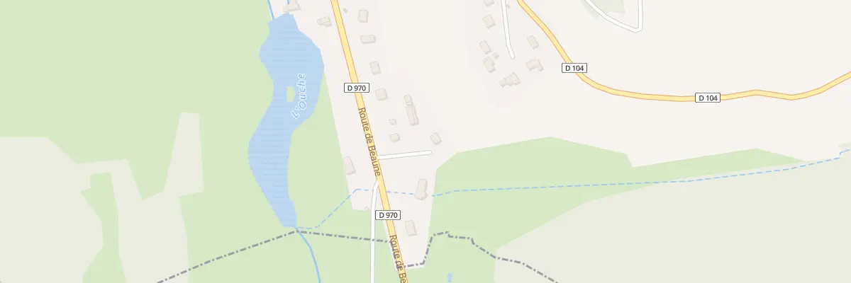 Plan du 91 Rte de Beaune à Bligny-sur-Ouche