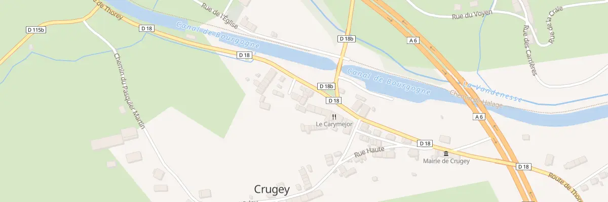Plan du 27 Rte de Thorey à Crugey