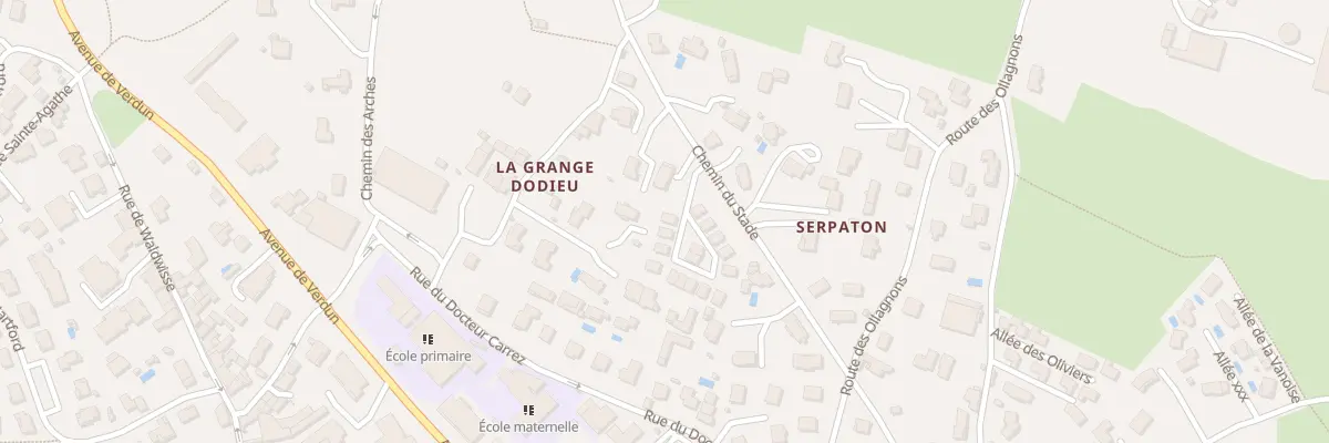 Plan du 2 All des Pins à Mornant