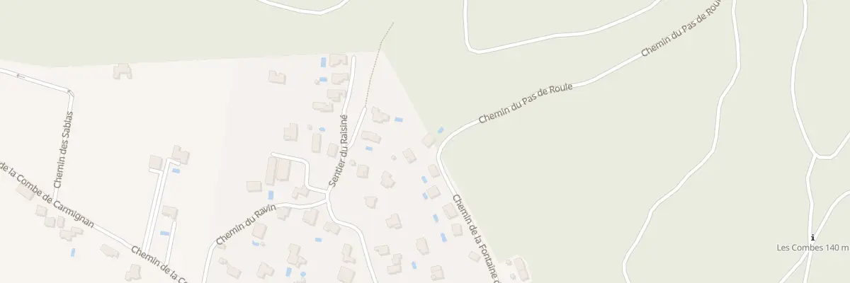 Plan du 551 Che de la Fontaine du Renard à Chusclan