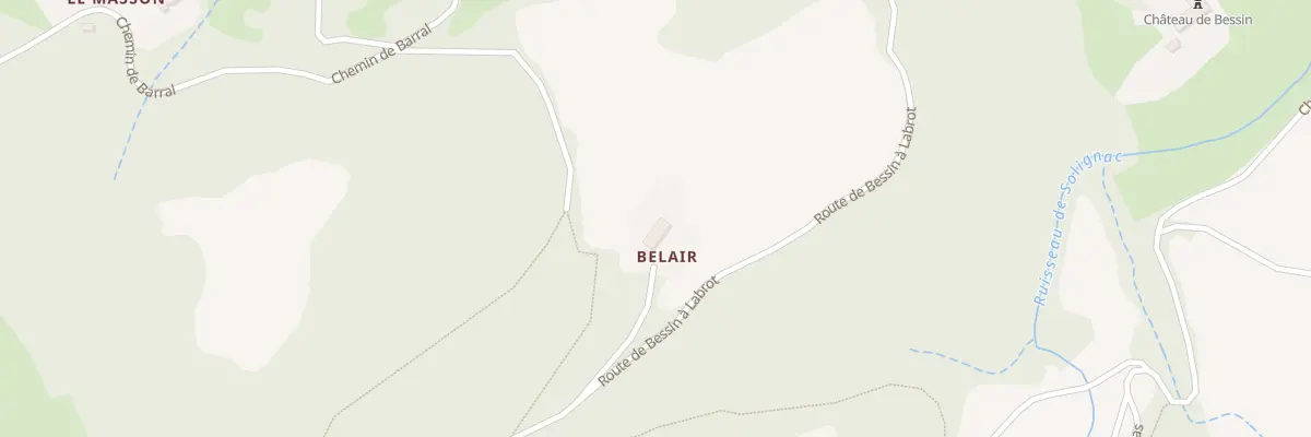 Plan du 1500 Rte de Bessin à Labrot à Gilhoc-sur-Ormèze