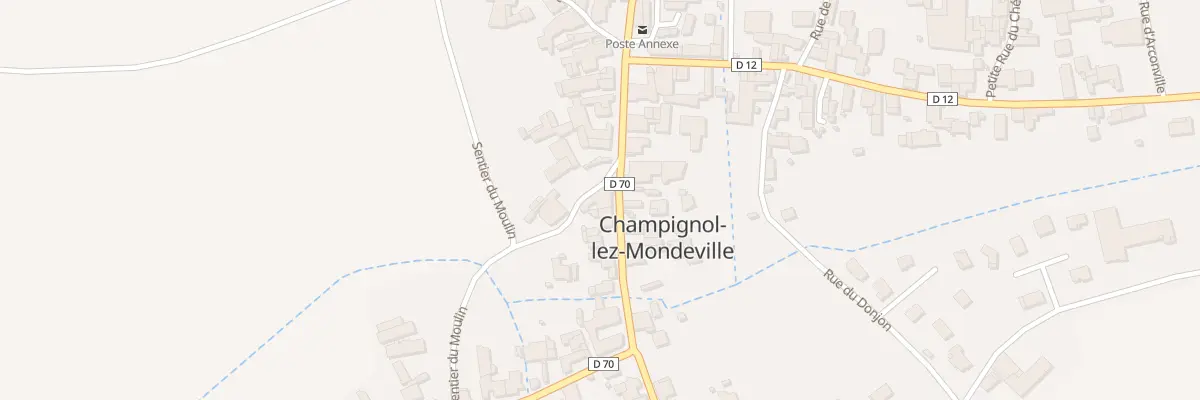 Plan du 22 Rue Grande Rue à Champignol-lez-Mondeville