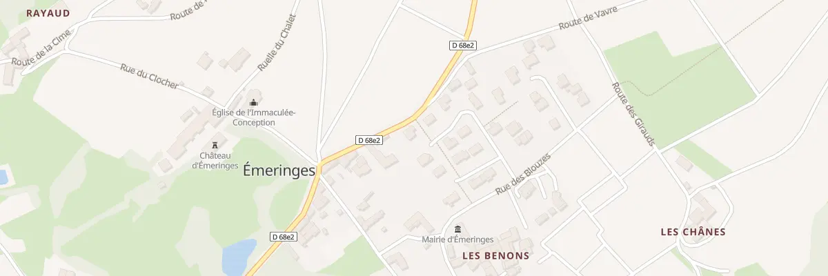 Plan du 5122 Les Blouzes à Émeringes