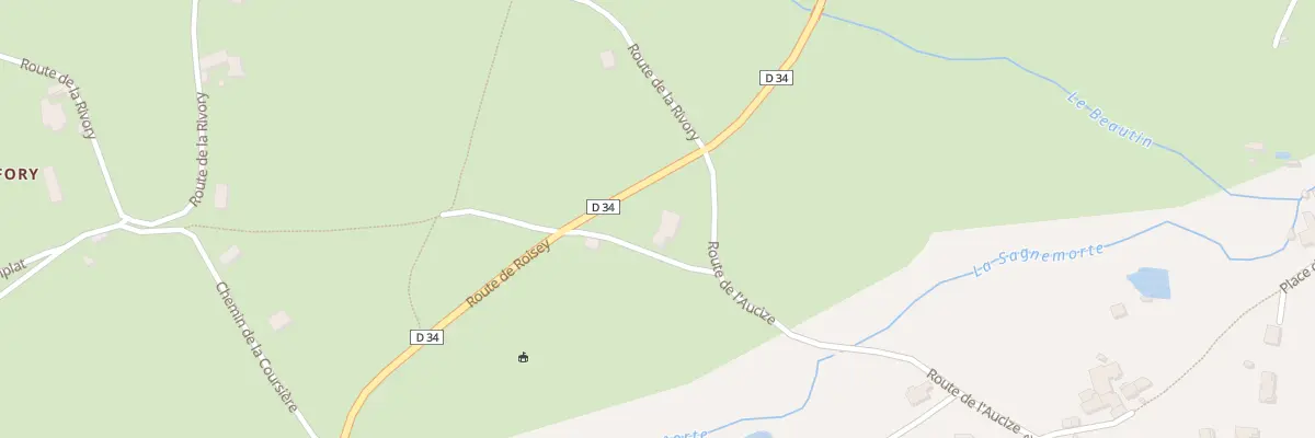 Plan du 90 Rte de l’Aucize à Roisey
