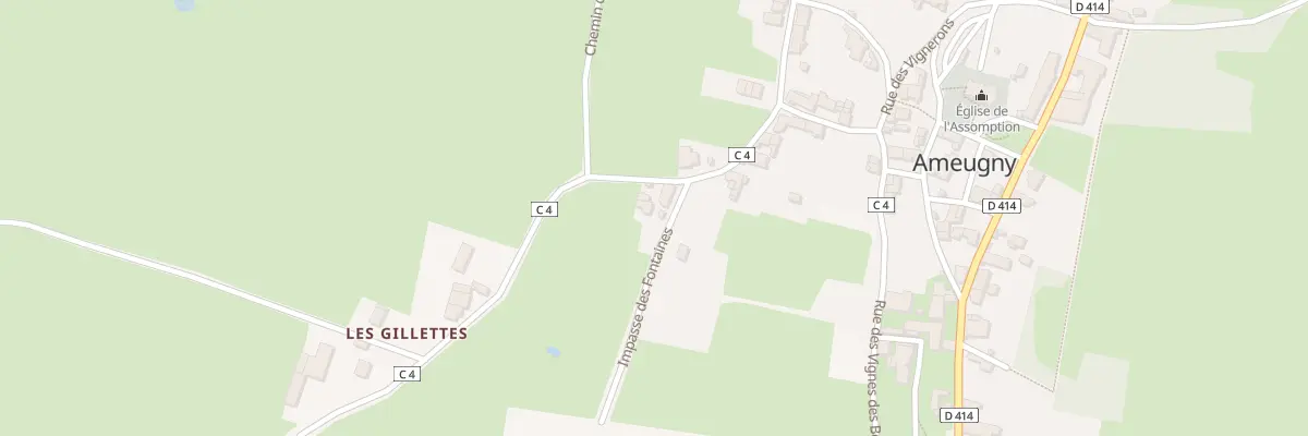 Plan du 5051 Les Gillettes à Ameugny
