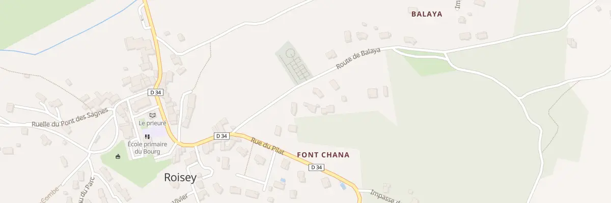 Plan du 124 Rte de Balaya à Roisey
