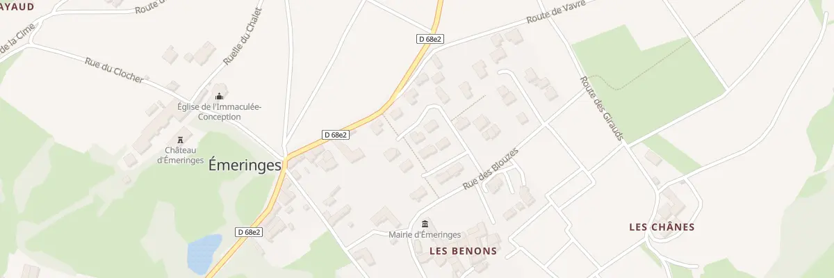 Plan du 5117 Les Blouzes à Émeringes