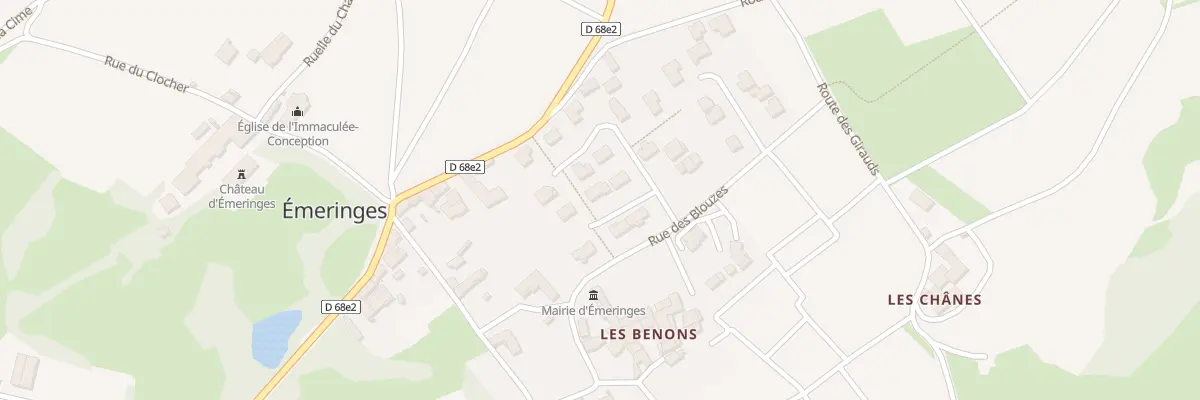 Plan du 443 Rue des Blouzes à Émeringes