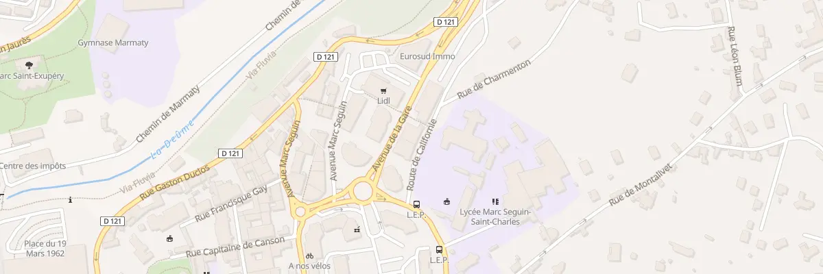 Plan du 16 Av de la Gare à Annonay