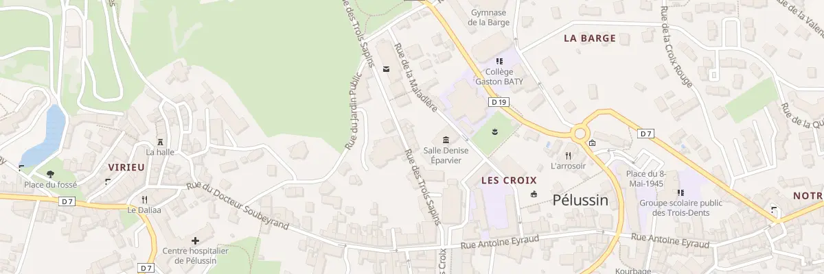 Plan du 10 Rue des Trois Sapins à Pélussin