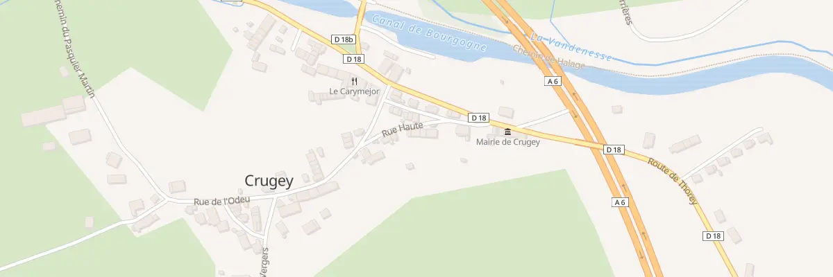 Plan du 5 Rue Haute à Crugey
