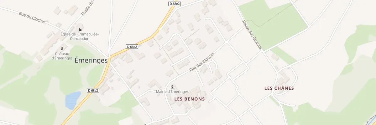 Plan du 5118 Les Blouzes à Émeringes
