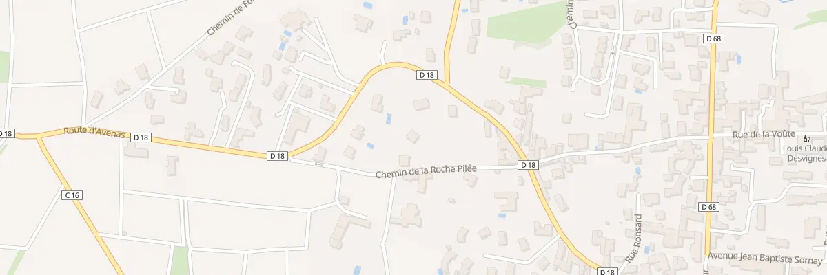 Plan du 5710 Che de la Roche Pilee à Villié-Morgon
