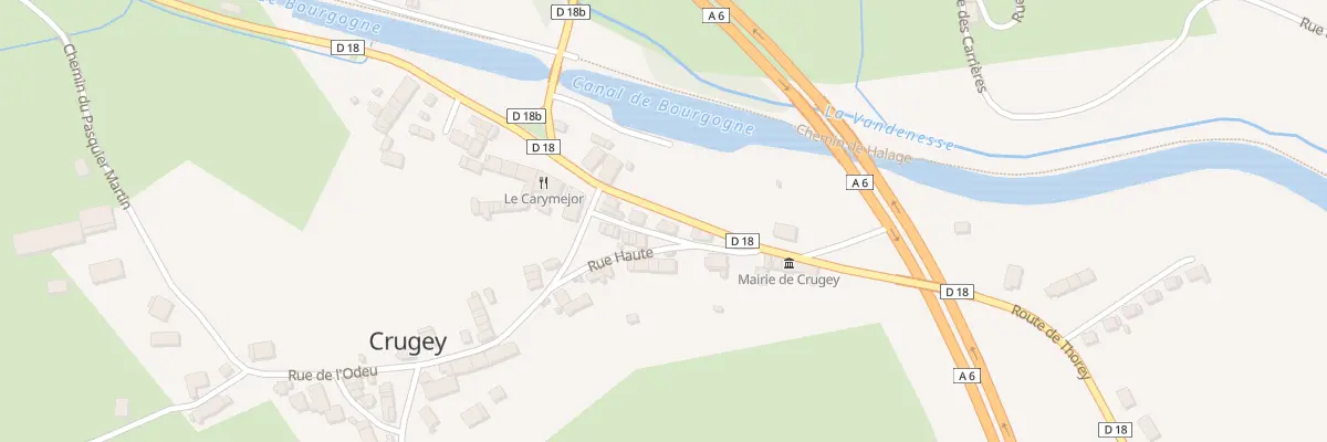 Plan du 7 Rte de Thorey à Crugey