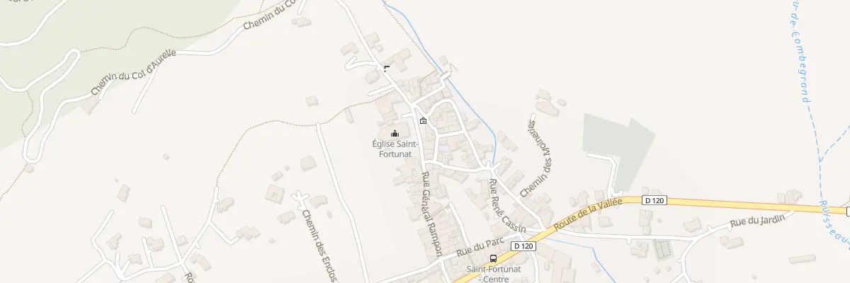 Plan du 1 Pl de l’Église à Saint-Fortunat-sur-Eyrieux