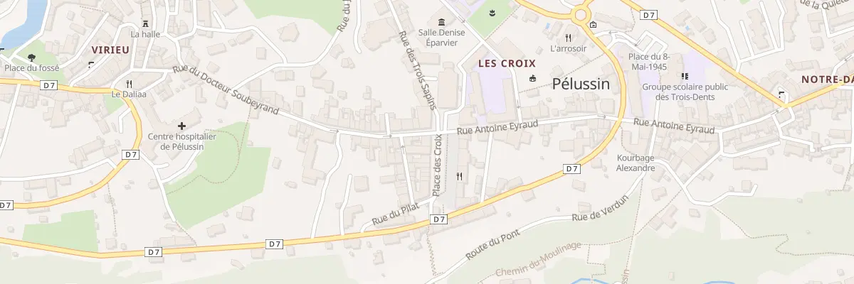 Plan du 15 Pl des Croix à Pélussin