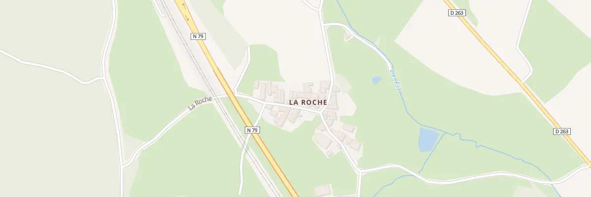 Plan du 5180 La Roche à Sologny