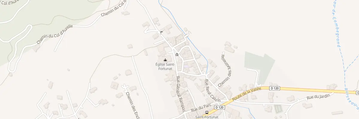 Plan du 2 Pl de l’Église à Saint-Fortunat-sur-Eyrieux