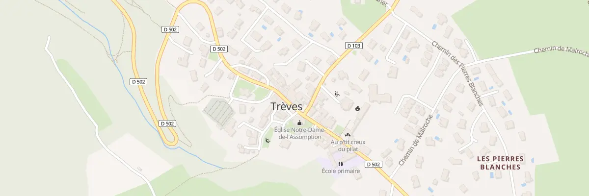 Plan du Bourg à Trèves