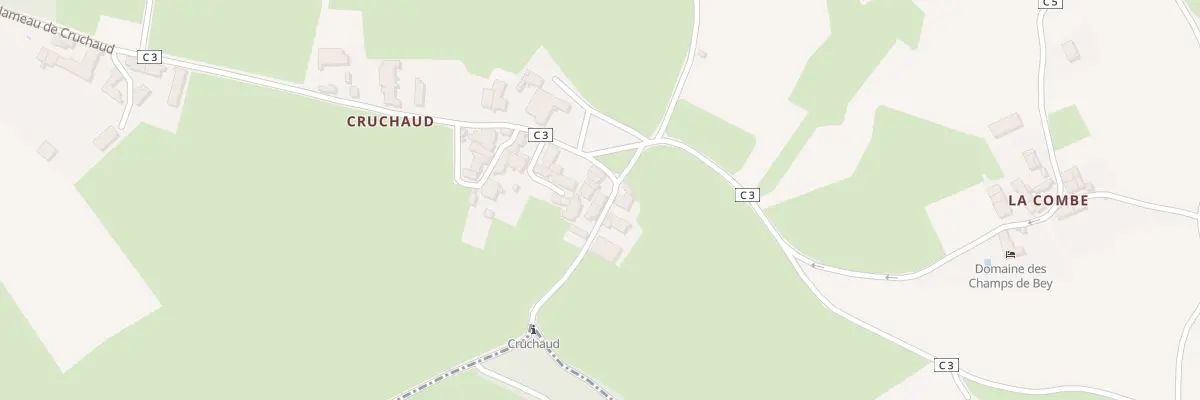 Plan du 34 Ham de Cruchaud à Bissey-sous-Cruchaud