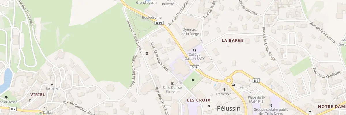 Plan du 16 Rue de la Maladière à Pélussin