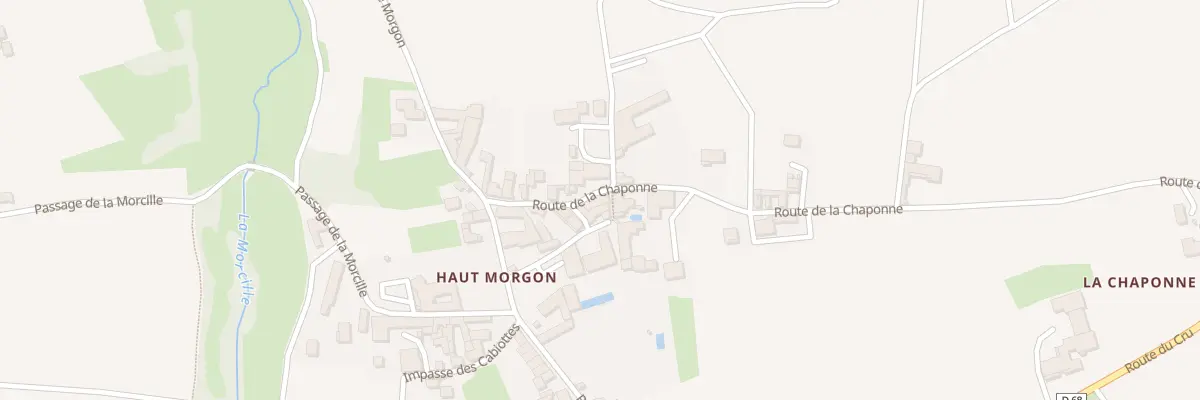 Plan du 647 Rte de la Chaponne à Villié-Morgon
