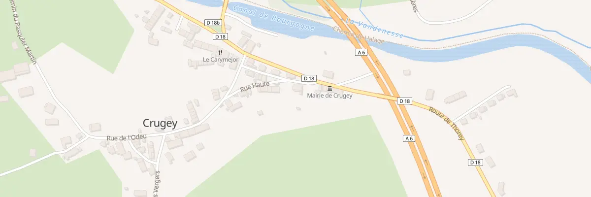 Plan du 1 Rue de la Fontaine à Crugey