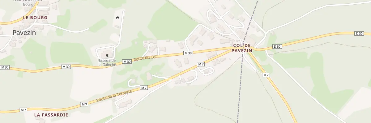 Plan du 1390 Rte du Col à Pavezin