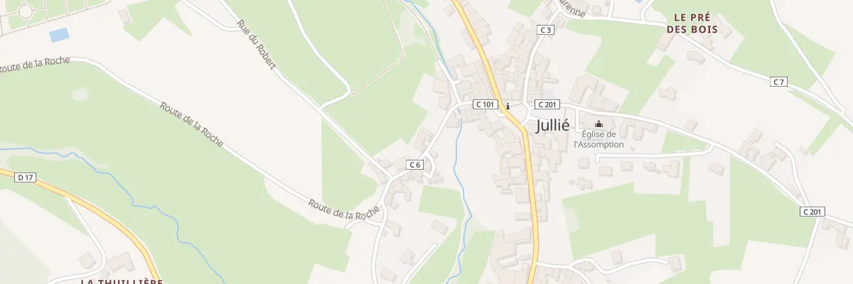 Plan du 136 Rue du Lavoir à Jullié