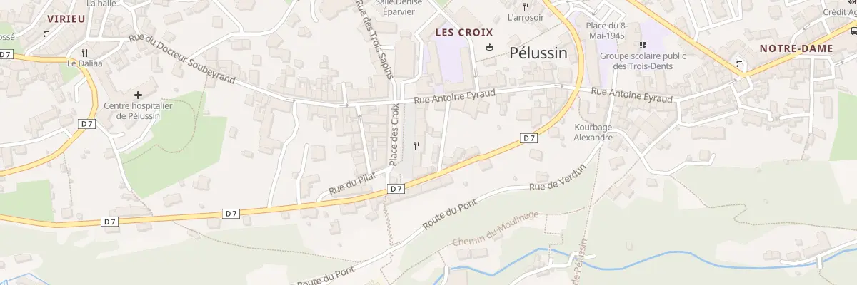 Plan du 5 Pl des Croix à Pélussin