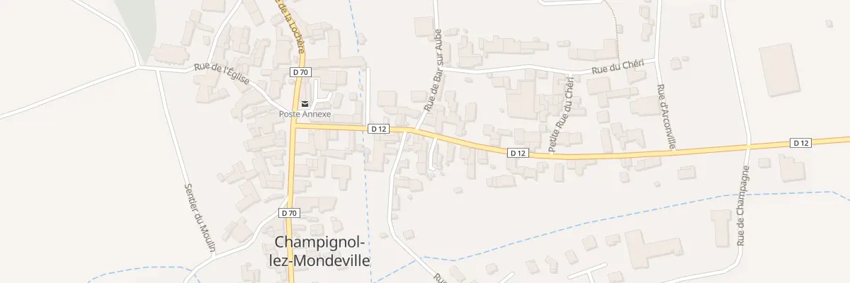 Plan du 14 Rue de Mondeville à Champignol-lez-Mondeville