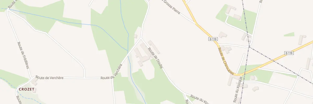 Plan du 237 Rte de Douby à Chiroubles