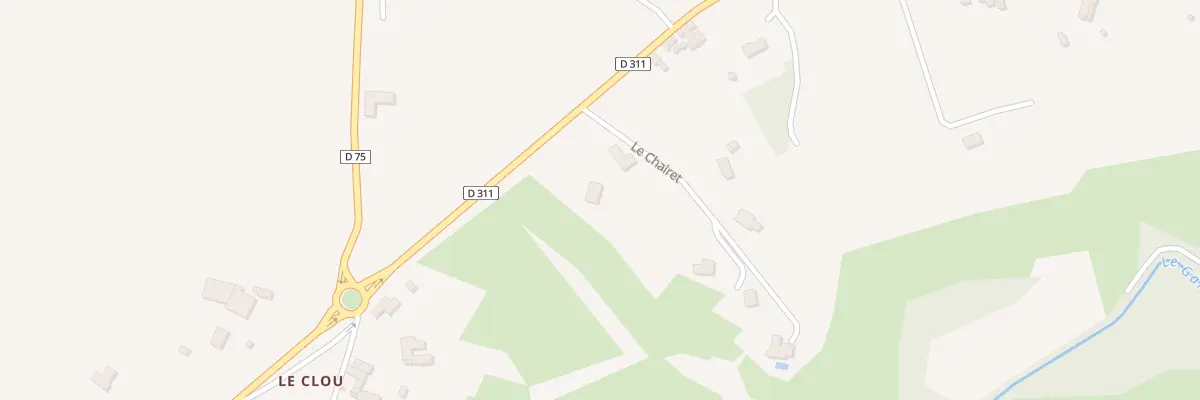 Plan du 5384 Rte des Monts du Lyonnais à Messimy