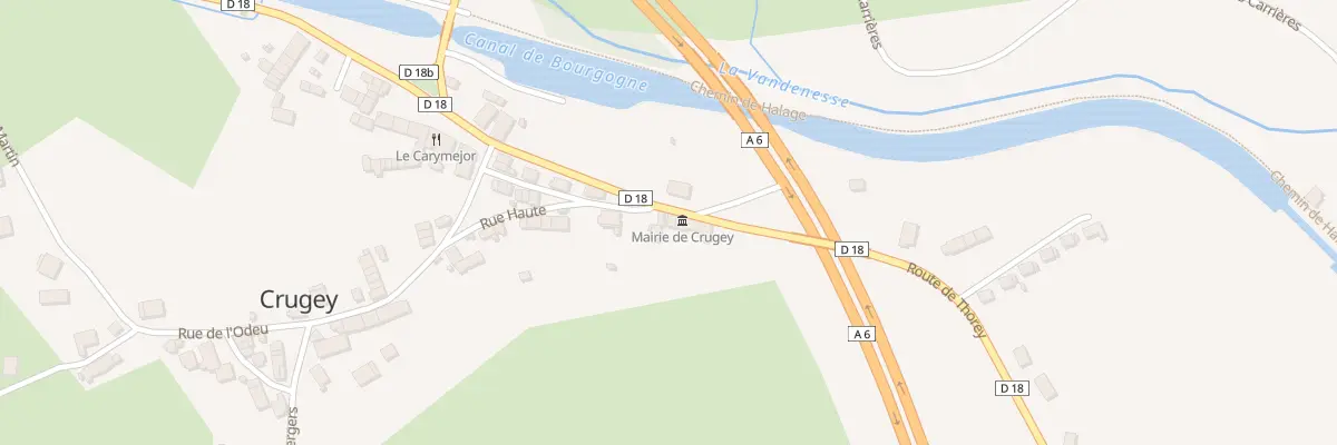Plan du 3 Rte de Thorey à Crugey
